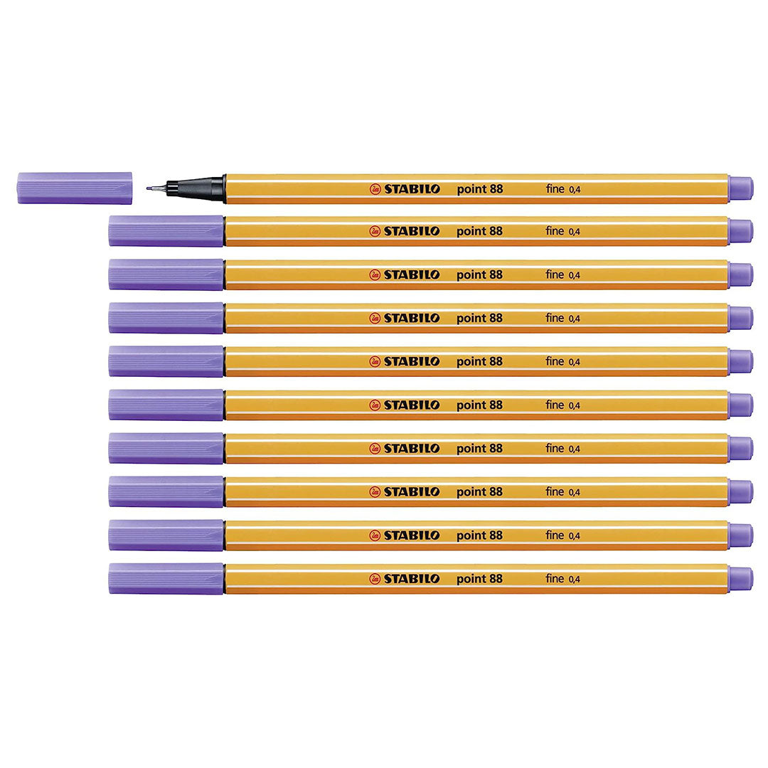 Stabilo | Point 88 | Fineliner | Light Lilac | Pack Of 10 Stabilo